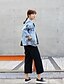 cheap Women&#039;s Jackets-Women&#039;s Denim Jacket Daily Fall Regular Coat Shirt Collar Jacket Long Sleeve Solid Colored Light Blue