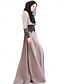 cheap Women&#039;s Dresses-Women&#039;s Party Daily Maxi Jalabiya Dress - Solid Colored Lace Spring Gray L XL XXL