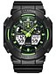 cheap Sport Watches-SMAEL Men&#039;s Sport Watch Digital Quilted PU Leather Black 50 m Water Resistant / Waterproof Stopwatch Noctilucent Analog - Digital Black / Blue Black / Gray Black / Green