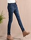 cheap Women&#039;s Pants-Women&#039;s Slim / Jeans Pants - Solid Colored Blue / Beach