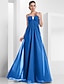 cheap Evening Dresses-A-Line Empire Holiday Formal Evening Dress Spaghetti Strap Sleeveless Floor Length Chiffon with Crystals 2021