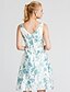 זול שמלות לאירועים מיוחדים-גזרת A / נסיכה צווארון V באורך  הברך סאטן מסיבת קוקטייל שמלה עם פפיון(ים) על ידי TS Couture®