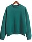 preiswerte Kapuzenpullover &amp; Sweatshirts für Damen-Damen Street Schick Schlank Pullover Solide / Herbst