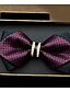 cheap Men&#039;s Ties &amp; Bow Ties-Men&#039;s Polyester Bow Tie, Other Gold Black Red Purple Fuchsia