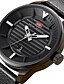 cheap Sport Watches-Men&#039;s Sport Watch Wrist Watch Quartz Genuine Leather Black / Brown 30 m Calendar / date / day Creative Cool Analog Charm Luxury Casual Fashion Elegant - Black Brown