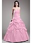 preiswerte Abendkleider-Ballkleid Elegant Quinceanera Formeller Abend Kleid Schatz Ausschnitt Ärmellos Boden-Länge Taft mit Geraffter Rock Kristall Verzierung 2021