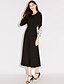 cheap Women&#039;s Dresses-Women&#039;s Little Black / Swing Dress - Patchwork Lace Maxi