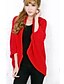 preiswerte Pullover &amp; Strickjacken-Damen Solide Strickjacke Langarm Standard Pullover Cardigans Ständer Frühling Schwarz Rote