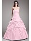 preiswerte Abendkleider-Ballkleid Elegant Quinceanera Formeller Abend Kleid Schatz Ausschnitt Ärmellos Boden-Länge Taft mit Geraffter Rock Kristall Verzierung 2021