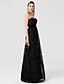 cheap Special Occasion Dresses-Sheath / Column Open Back Dress Holiday Floor Length Sleeveless Sweetheart Lace with Sash / Ribbon Tiered