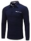cheap Men&#039;s Polos-Men&#039;s Polo Solid Colored Long Sleeve Daily Tops Cotton White Dark Gray Navy Blue