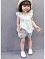 preiswerte Sets-Mädchen 3D Bedruckt Kleidungsset Sommer Baumwolle