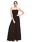 cheap Special Occasion Dresses-Jumpsuits Sheath / Column Open Back Dress Prom Floor Length Sleeveless Strapless Chiffon with Ruched Draping 2022