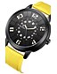 cheap Sport Watches-Men&#039;s Sport Watch Japanese Quartz Genuine Leather Black / Blue / Red 30 m Calendar / date / day Analog Fashion - Yellow Red Orange