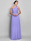 cheap Plesové šaty-Sheath / Column Elegant Dress Prom Floor Length Sleeveless One Shoulder Chiffon Backless with Ruched Beading 2022 / Open Back