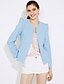 cheap Women&#039;s Blazer&amp;Suits-Women&#039;s Blazer Work Simple Casual Others Men&#039;s Suit Pink / Fuchsia / Light Blue - Round Neck / Print / Print