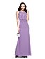 cheap Special Occasion Dresses-Sheath / Column Jewel Neck Floor Length Chiffon Sparkle &amp; Shine Formal Evening Dress with Beading / Ruched by TS Couture®