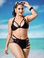 cheap Women&#039;s Swimwear &amp; Bikinis-Women&#039;s Swimwear Bikini Swimsuit Solid Colored Black Halter Neck Bathing Suits Solid Cutouts