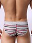 billiga Underkläder för män-Herr Grundläggande Kalsong - Normal, Randig 1 st. Mellanhög midja Ljusblå Svart Blå M L XL