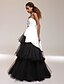 billiga Special Occasion Dresses-Ball Gown Celebrity Style Inspired by Venice Film Festival Open Back Quinceanera Formal Evening Dress Strapless Straight Neckline Sleeveless Floor Length Satin Tulle with Side Draping 2021