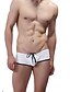 preiswerte Bademode für Herren-Herrn solide Muster Retro BBikinihose Bademode Badeanzug - Solide S M L Weiß Schwarz Blau Rote Gelb