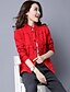 cheap Women&#039;s Sweaters-Women&#039;s Long Sleeve Cotton / Others Cardigan - Solid Colored / Print Stand / Fall