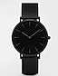 voordelige Quartz-horloges-Quartz horloges voor Dames Heren Analoog Kwarts Stijlvol Pure Kleur minimalistische Casual Klassiek Eenvoudig Roestvrij staal 304 Roestvast staal