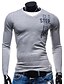 preiswerte T-Shirts &amp; Tank Tops für Herren-Herrn Übergrössen Druck T-shirt - Baumwolle Freizeit Aktiv Alltag Weiß / Grün / Marineblau / Grau / Frühling / Sommer / Herbst / Langarm