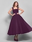cheap Special Occasion Dresses-Ball Gown Elegant Dress Homecoming Tea Length Sleeveless Square Neck Tulle with Ruched Draping 2022