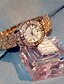 baratos Relógios de quartzo-Mulheres Simulado Diamante Relógio Quartzo Brilhante Analógico Dourado Prata