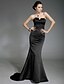 cheap Special Occasion Dresses-Mermaid / Trumpet Strapless Sweep / Brush Train Satin Open Back / Celebrity Style Formal Evening Dress with Beading by TS Couture®