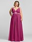 preiswerte Abendkleider-A-Line Minimalist Elegant Prom Formal Evening Dress Spaghetti Strap Sleeveless Floor Length Chiffon with Ruched Beading 2022