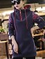 preiswerte Kapuzenpullover &amp; Sweatshirts für Damen-Damen Kapuzenshirt - Druck, Solide Baumwolle / Winter