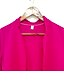 billige damesweaters-Dame Ensfarvet Langærmet Lang Cardigan Sweater Jumper, Skulderfri Efterår Bomuld Gul / Lys pink / Sort S / M / L