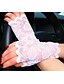 preiswerte Damenhandschuhe-Damen Ablösen Spitze Handgelenk-Länge Fingerlos Handschuhe - Einfarbig