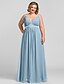 preiswerte Abendkleider-A-Line Minimalist Elegant Prom Formal Evening Dress Spaghetti Strap Sleeveless Floor Length Chiffon with Ruched Beading 2022