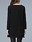 cheap Plus Size Dresses-Women&#039;s Plus Size Loose Dress Black, Print