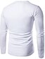 billige T-shirts og tanktops til mænd-Rund hals Herre - Ensfarvet Bomuld T-shirt