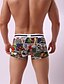 cheap Men&#039;s Briefs Underwear-Men&#039;s Print Super Sexy Boxer Briefs Graphic 1 Piece Gray S M L