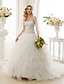 cheap Wedding Dresses-Hall Wedding Dresses Ball Gown Strapless Sleeveless Court Train Satin Bridal Gowns With Beading Embroidery 2023 Summer Wedding Party, Women&#039;s Clothing