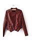 cheap Women&#039;s Leather &amp; Faux Leather Jackets-Women&#039;s Sports Going out Casual Street chic Punk &amp; Gothic Spring Fall Leather Jacket