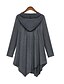 preiswerte Überbekleidung für Damen-Damen Herbst Jacke Standard Solide Alltag Baumwolle Schwarz Dunkelgray L XL XXL
