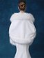 cheap Women&#039;s Coats &amp; Trench Coats-Women&#039;s Winter Cloak / Capes Daily Going out Regular Solid Colored Faux Fur White One-Size
