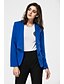 voordelige Blazes en pakken voor dames-Dames Herfst Normaal Blazer, Effen Overhemdkraag Lange mouw Wit / Zwart / Blauw M / L / XL