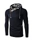 preiswerte Herren-Hoodies und -Sweatshirts-Herrn Langarm Mit Kapuze Kapuzenshirt - Druck, Solide