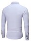 cheap Men&#039;s Polos-Men&#039;s Polo Solid Colored Long Sleeve Daily Tops Cotton White Dark Gray Navy Blue