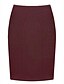 cheap Women&#039;s Skirts-Women&#039;s Daily / Work Street chic Pencil Skirts - Solid Colored Black Red Dark Gray XL XXL XXXL