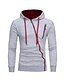 cheap Men&#039;s Hoodies &amp; Sweatshirts-Men&#039;s Long Sleeve Hoodie - Color Block Hooded Black XL / Fall / Winter