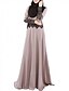 cheap Women&#039;s Dresses-Women&#039;s Party Daily Maxi Jalabiya Dress - Solid Colored Lace Spring Gray L XL XXL