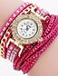 abordables Relojes de Cuarzo-Moda novedosa, pulsera de diamantes de imitación de cristal para mujer, relojes de pulsera de cuarzo de lujo para mujer, reloj de cuarzo analógico de lujo informal para mujer